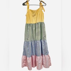 Emory Rose Multicolor Tiered Maxi Dress